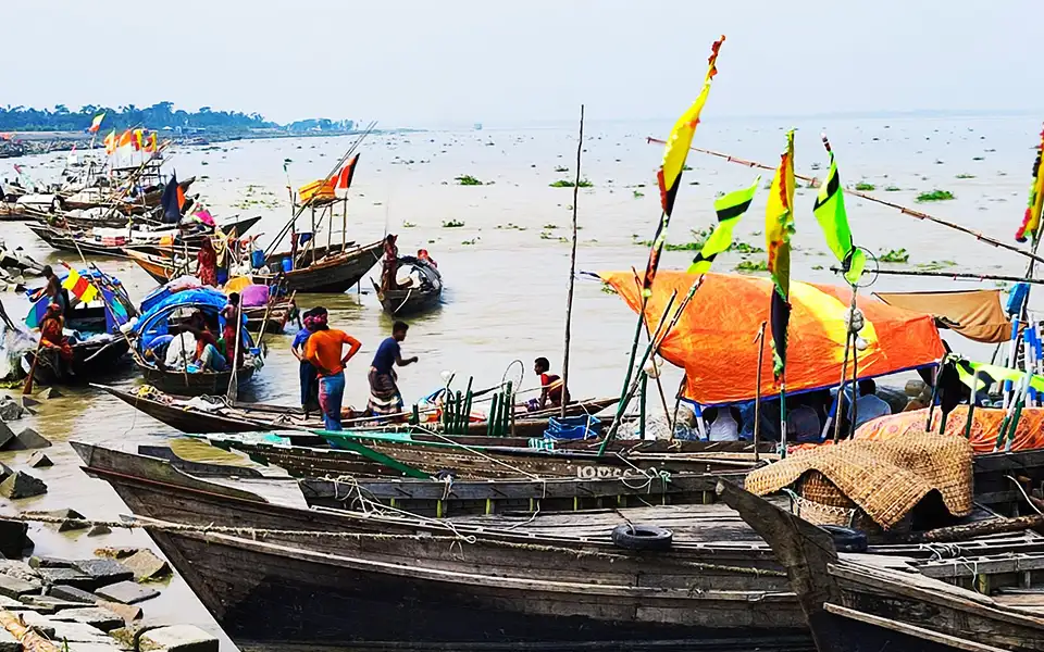 চাঁদপুরে জাটকা ধরায় ১৯ জেলে আটক, কারেন্ট জাল জব্দ