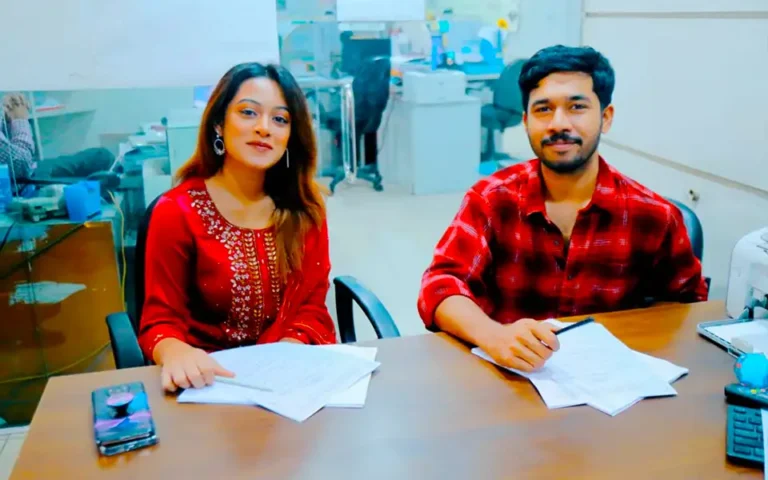 ওয়েব ফিল্মের নতুন জুটি দীঘি ও খাইরুল বাসার।