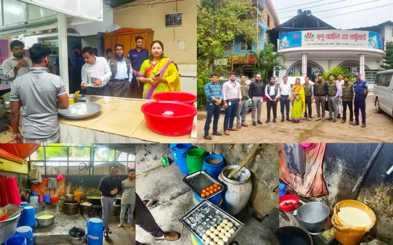 কুমিল্লার ছন্দু হোটেল এন্ড রেস্টুরেন্টে নোংরা পরিবেশে রান্না, ১ লক্ষ টাকা জরিমানা