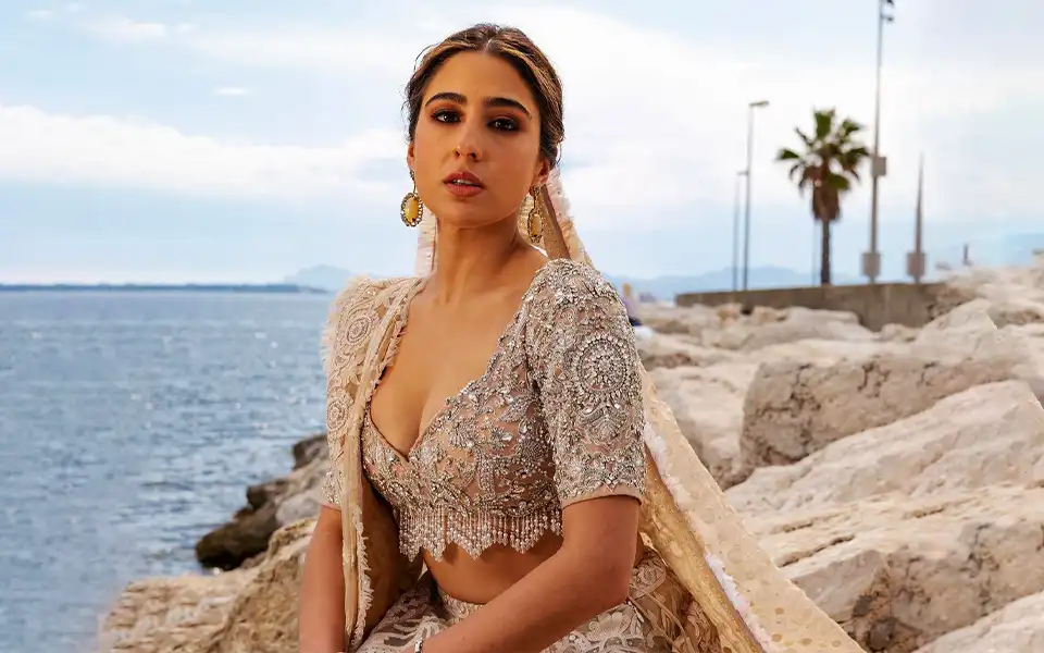 ভারতীয় ছোঁয়া রেখে গেলেন কানের রেড কার্পেটে সারা