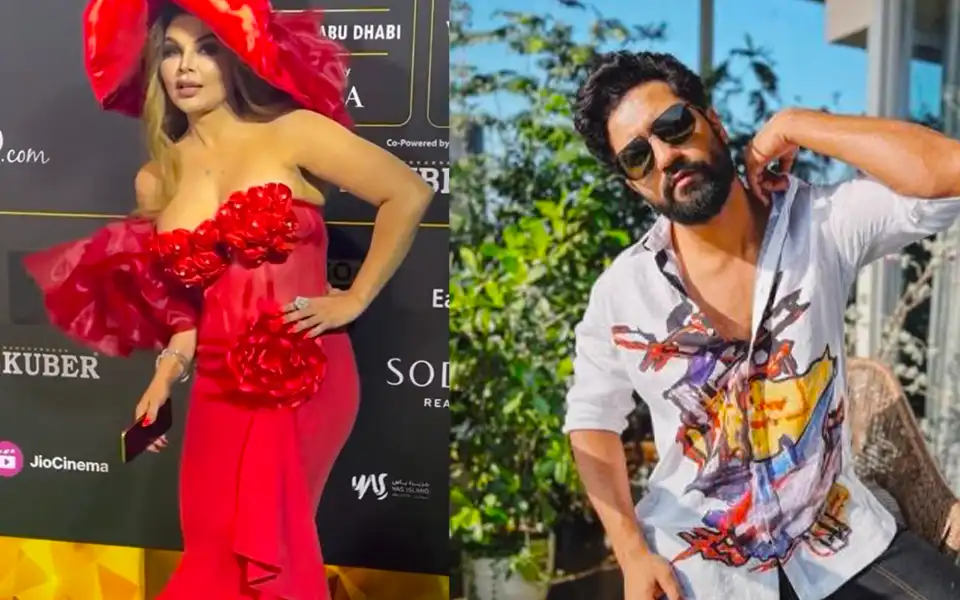 রাখির পোশাকে পা জড়িয়ে বিপাকে পড়লেন ভিকি