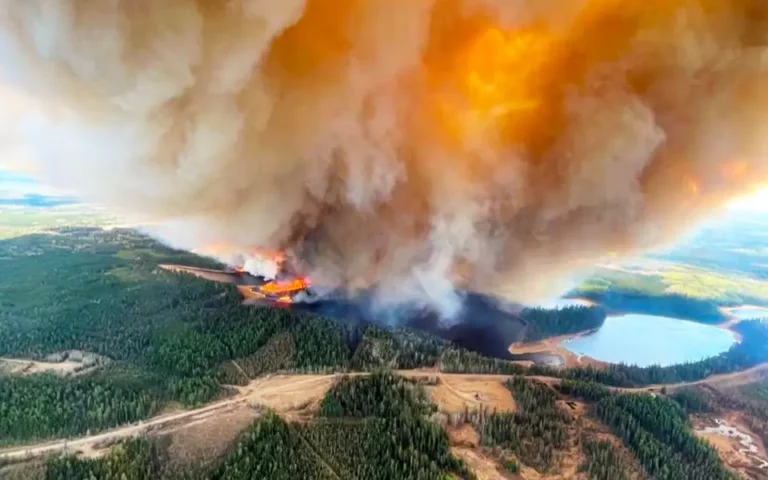 দাবানলে পুড়ছে পশ্চিম কানাডা, ঘরছাড়া ২৫ হাজার মানুষ