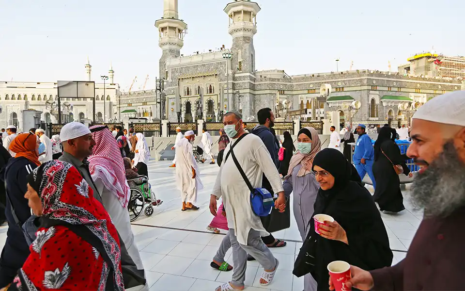 passengers arrived in Saudi for Hajj