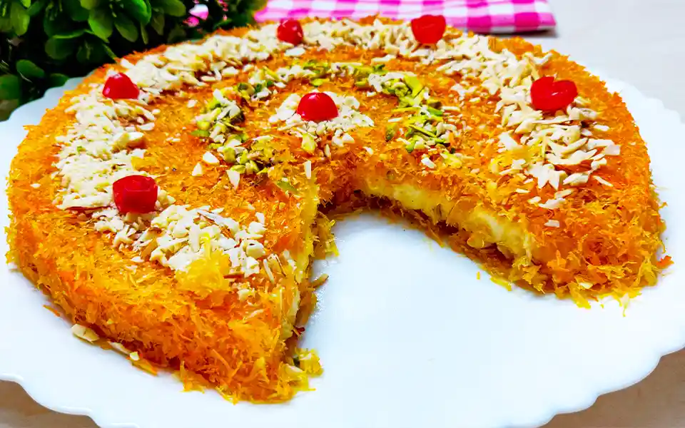 Easy recipe for making kunafa