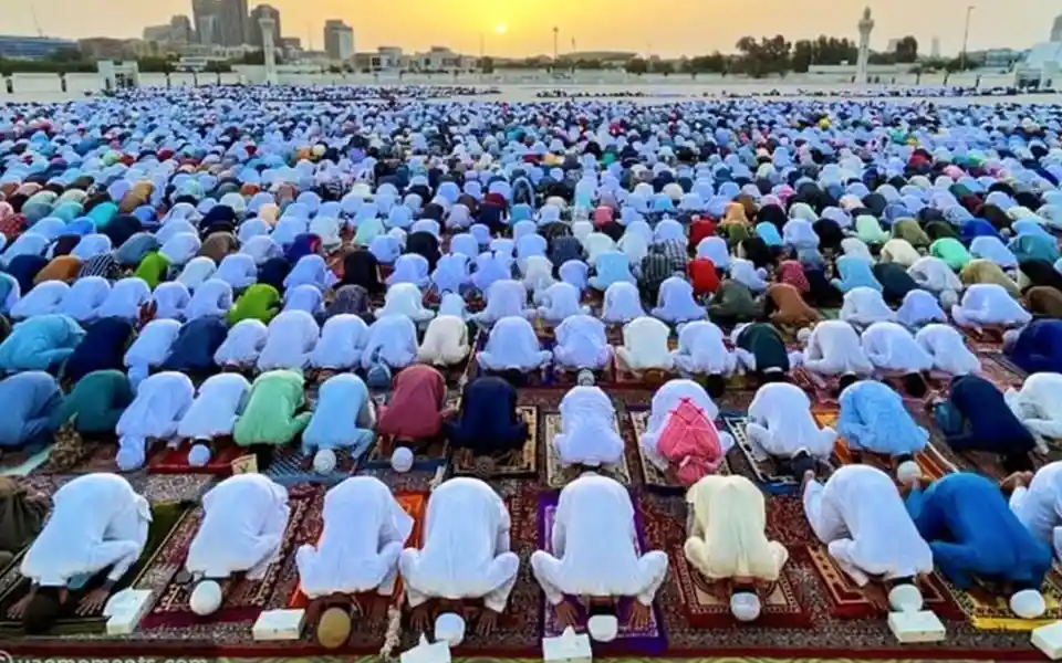 Eid-ul-Azhar prayers in 3 mosques of Noakhali