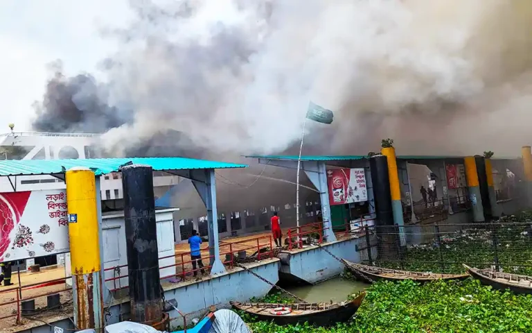 Launch fire at Sadarghat, 12 units under control