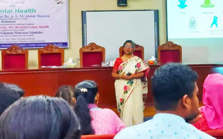 Workshop on mental health of students held in Cumilla University