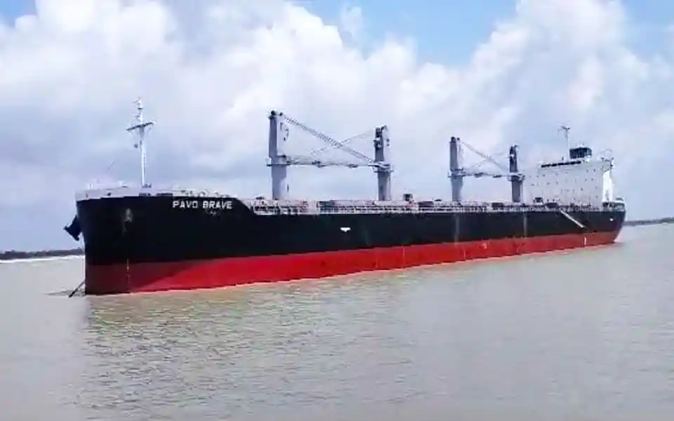 Another ship arrived at Pyra with 36,500 tons of coal
