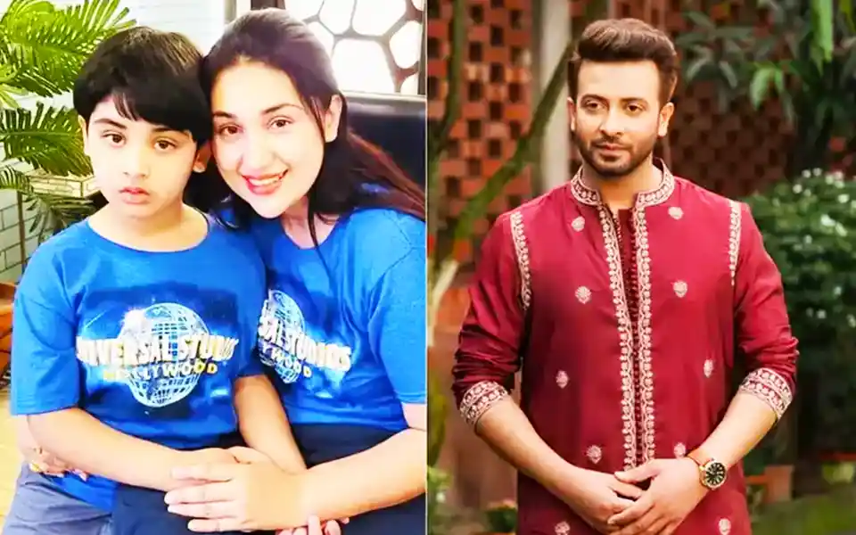 Shakib-Apu in Canada with his son