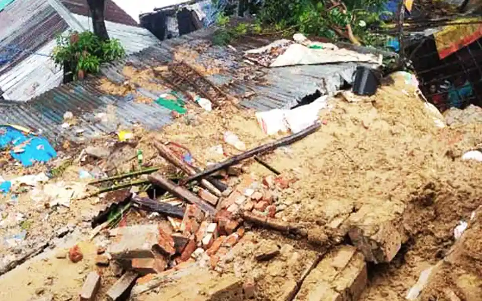 Father and daughter died in a mountain collapse in Chittagong due to heavy rain