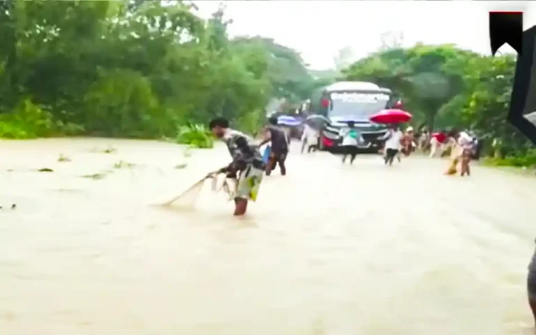 Road under water: Chittagong-Cox's Bazar route traffic stopped