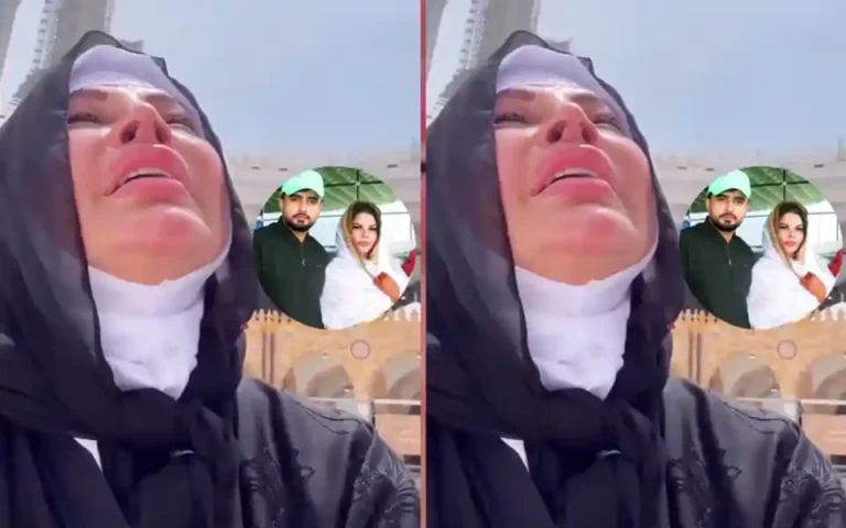 Why did Rakhi Sawant break down in tears in front of Kaaba Sharif?