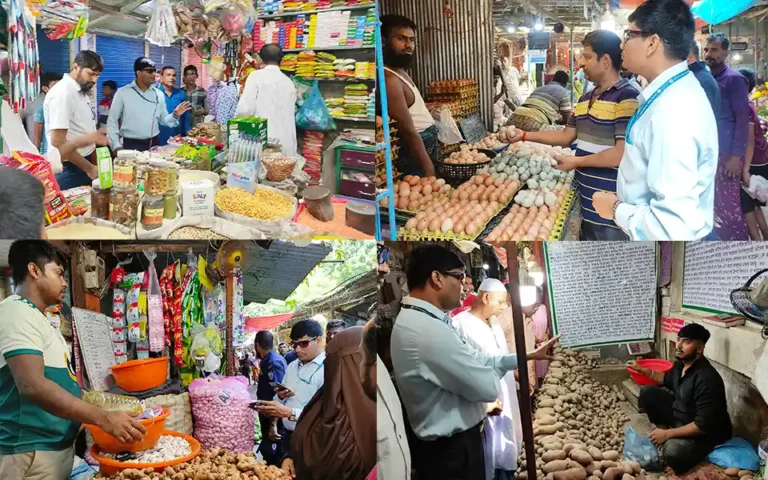 Campaign to implement the sale of eggs-potatoes-onions at the price set by the government in Cumilla City