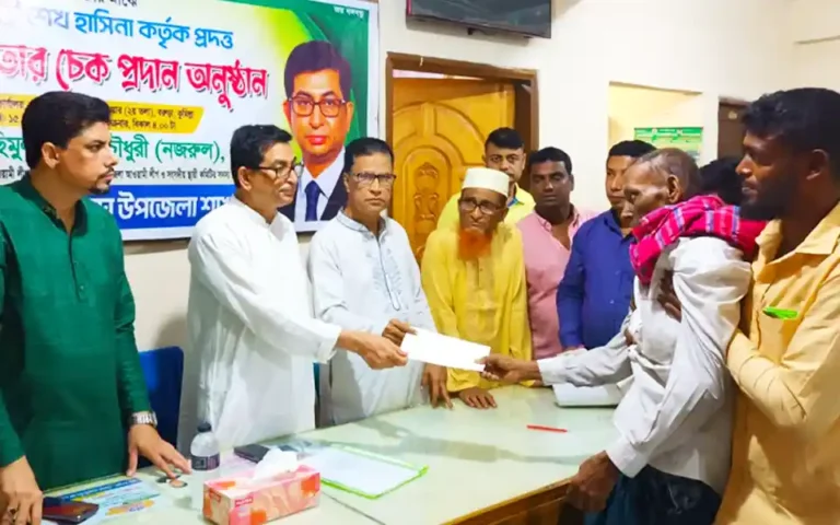 Medical assistance to 52 families from Prime Minister's Fund in Barura, Comilla