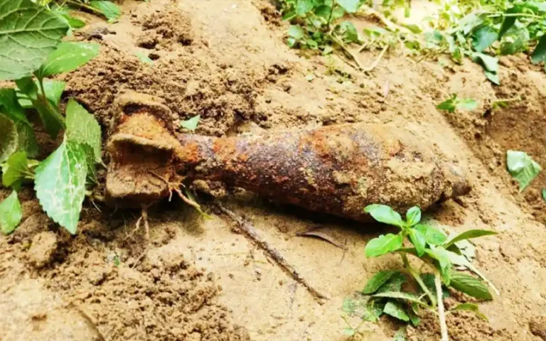 Mortar shell came out due to rain in Lalmai hill of Cumilla