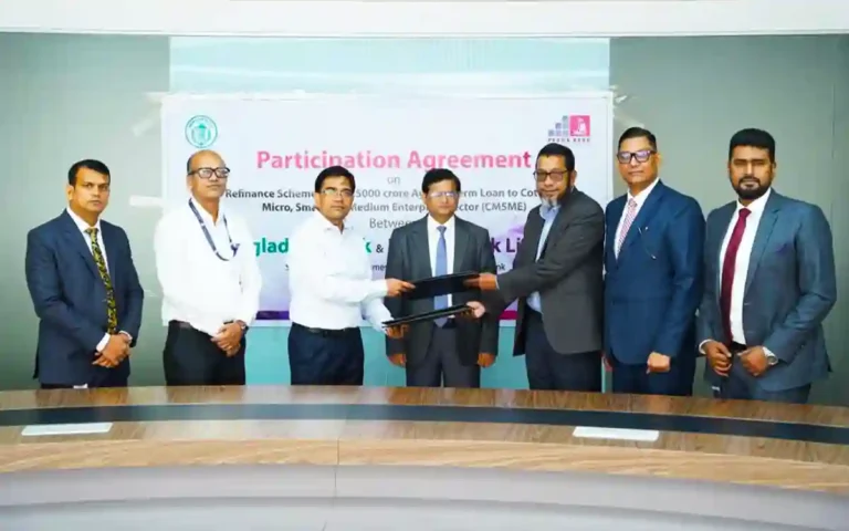 Padma Bank's agreement with Bangladesh Bank for disbursement of loans to CMSME sector