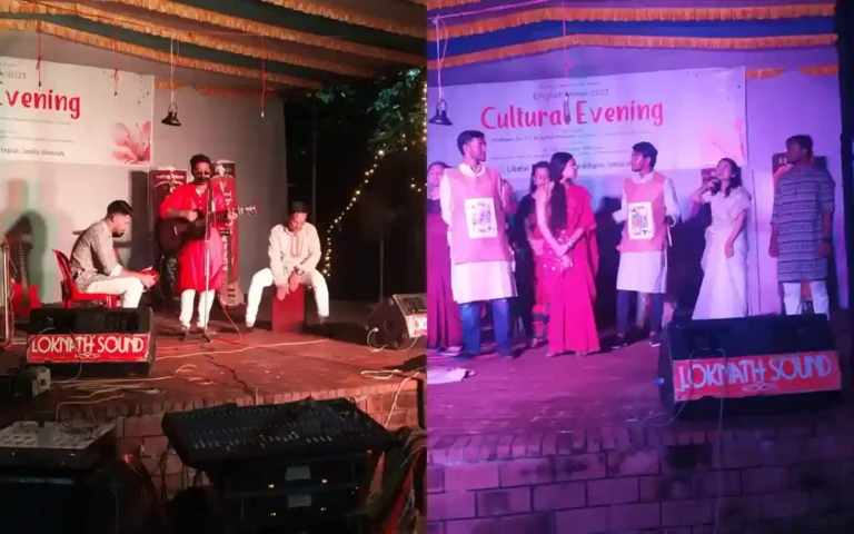কুবিতে বর্ণিল সাংস্কৃতিক সন্ধ্যায় সমাপ্তি হলো ইংরেজি সপ্তাহের