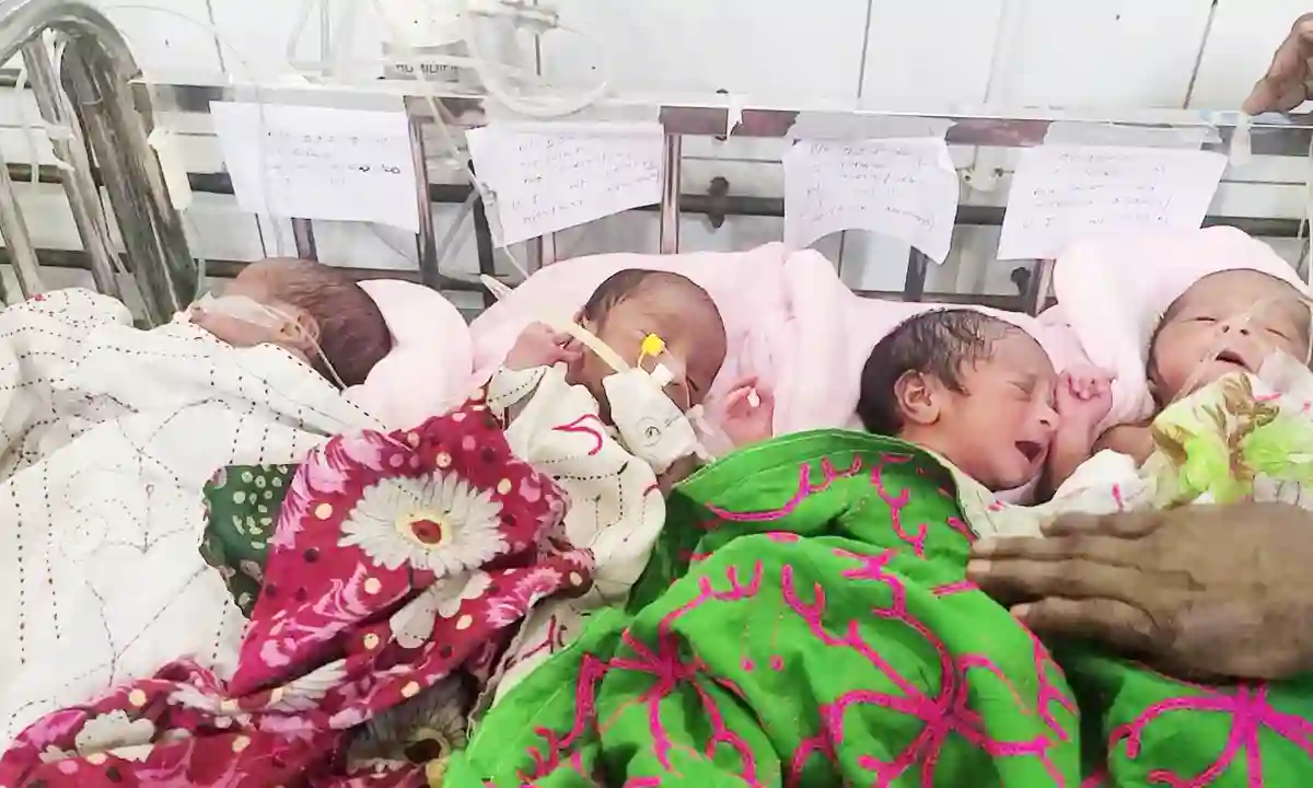 4 baby born in Sher-E-Bangla Medical College Hospital