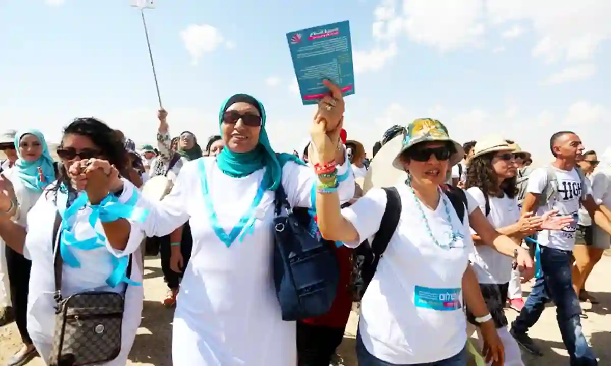 Joint gathering of Israeli and Palestinian women for peace