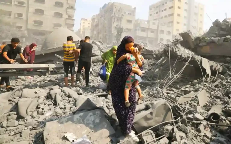 More than 338,000 people have fled their homes in Gaza said UN