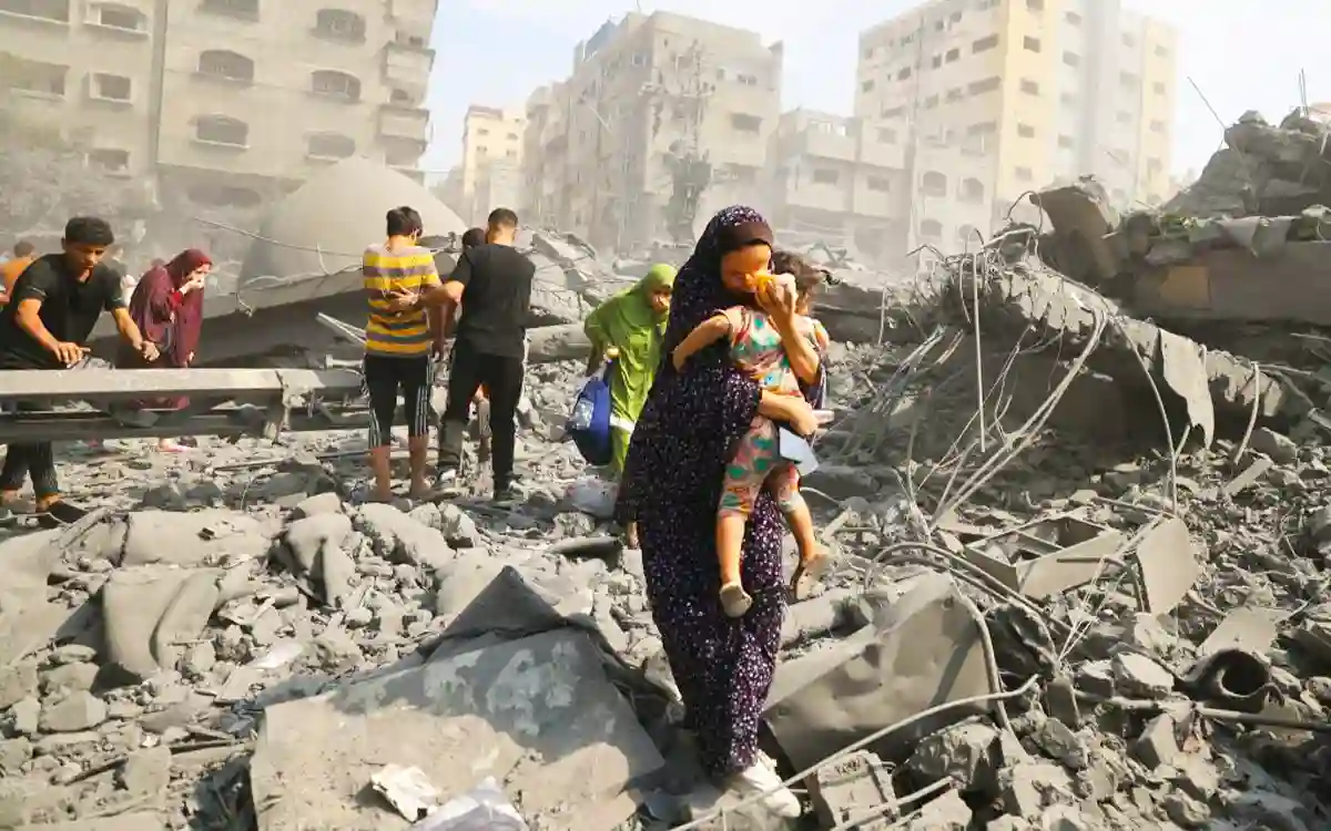 More than 338,000 people have fled their homes in Gaza said UN