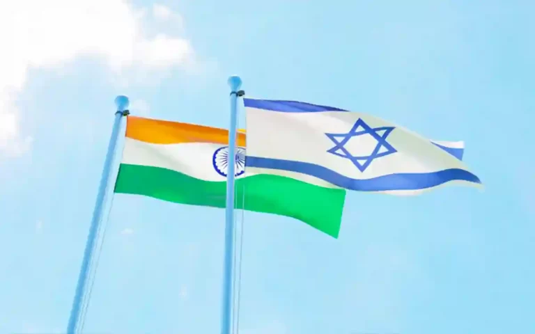Flags of India and Israel