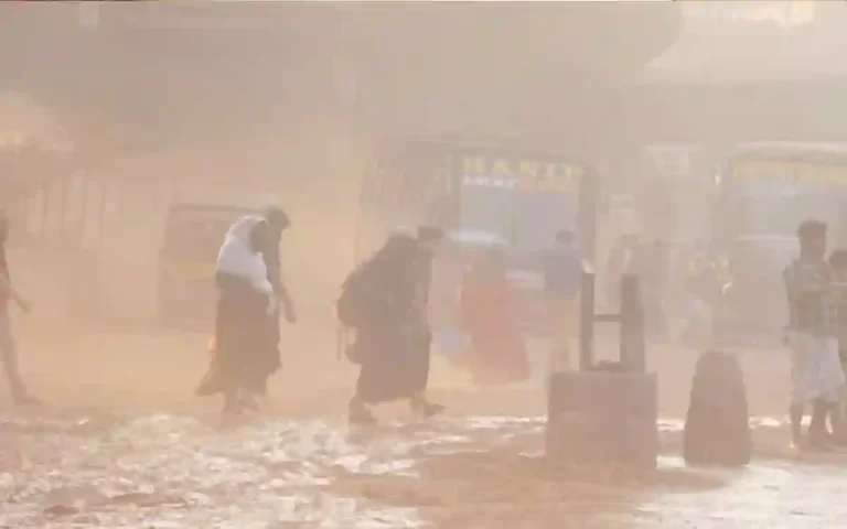 polluted city
