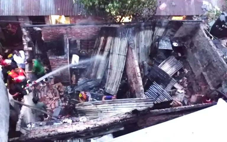 In Cumilla, a house was burnt to ashes in the city's Kaptan Bazar