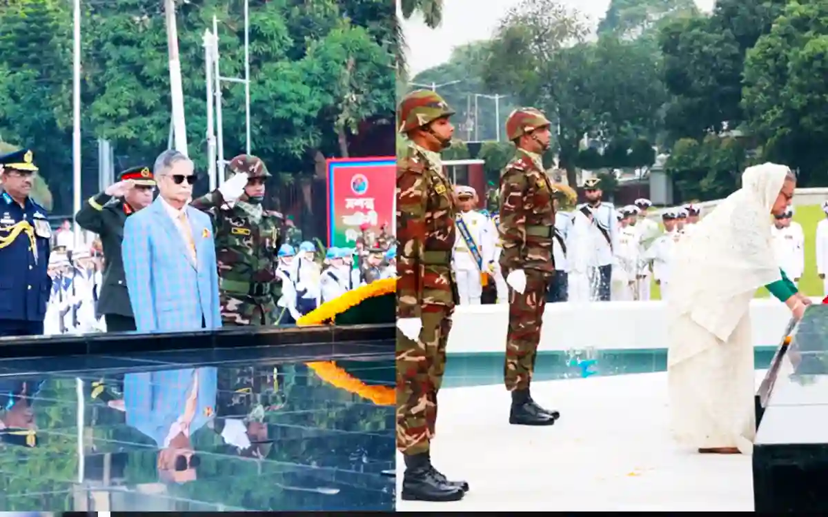 The President and the Prime Minister paid homage to the Armed Forces Day with Shikha Anirban