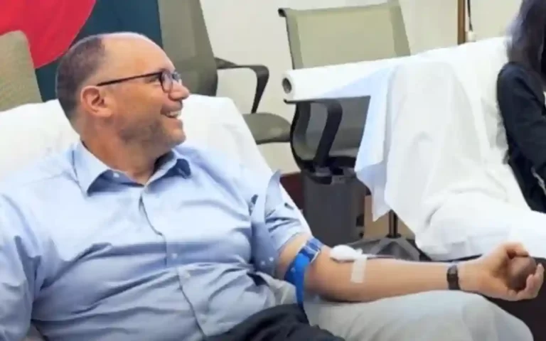 US Ambassador to Dhaka Peter D Haas donated blood
