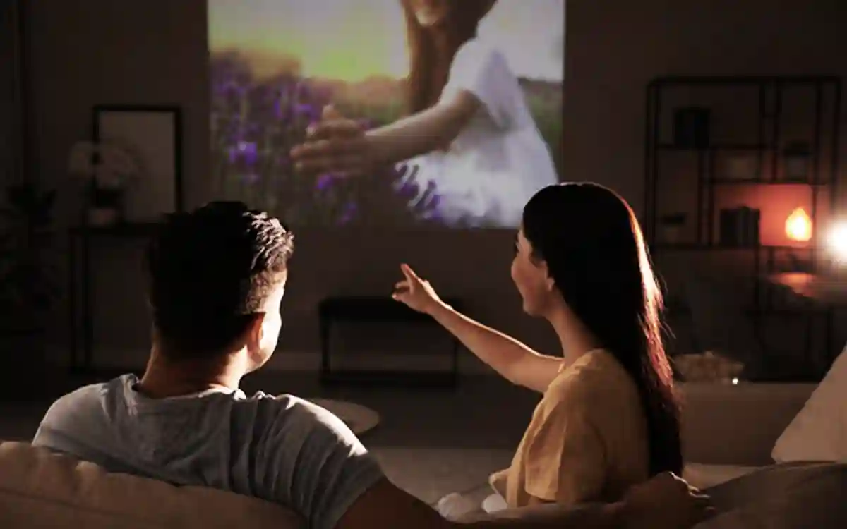 Couple Watching Tv Night