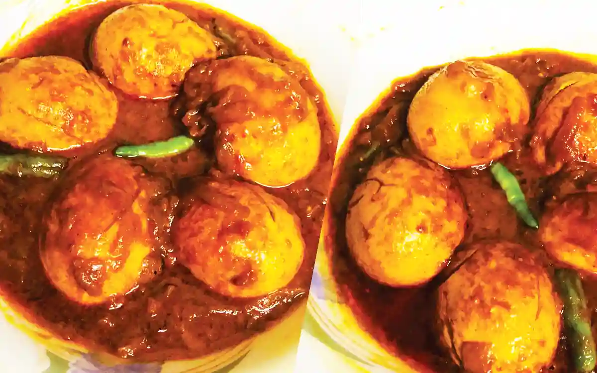 Mustard oil fried eggs can be kept in cooking for bachelors