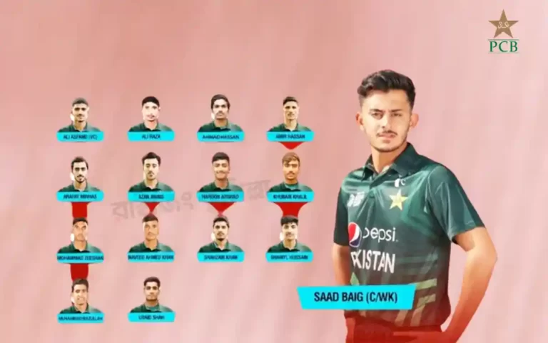 U-19 World Cup 2024 - Pakistan 15-man squad