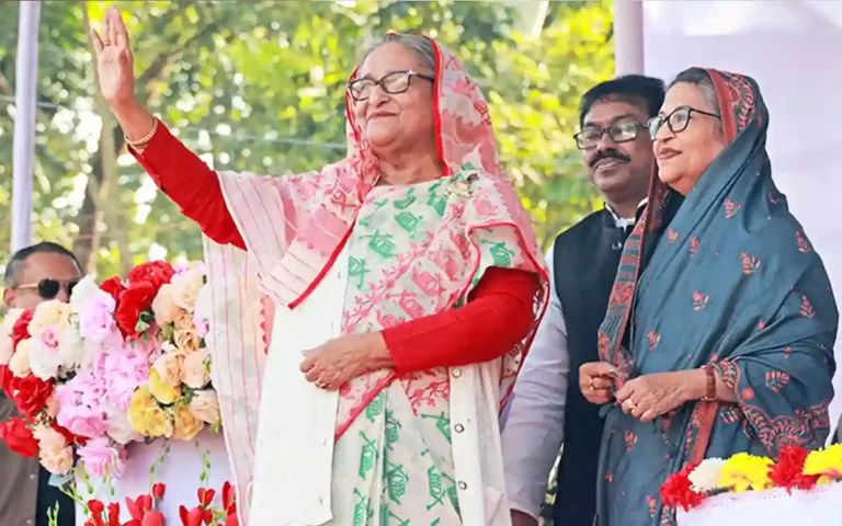 Voting by boat leads to the development of the country said Prime Minister Sheikh Hasina