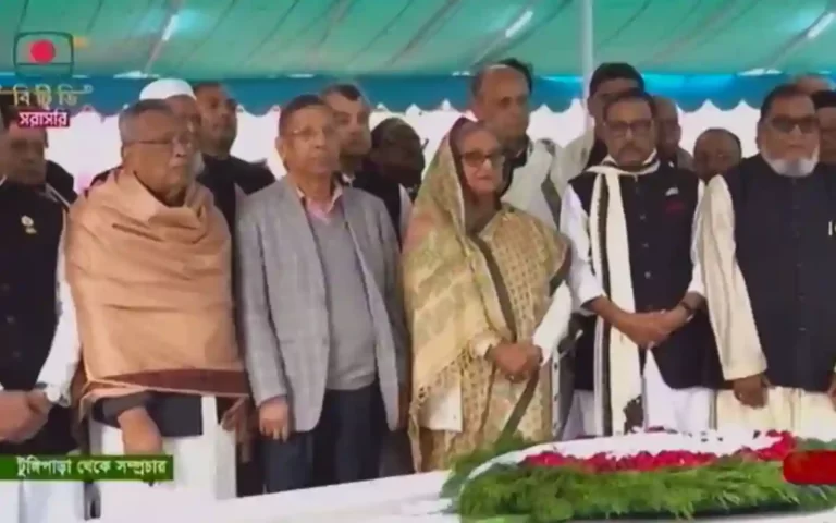 Prime Minister and Cabinet pay tribute at Bangabandhu's tomb in Tungipara