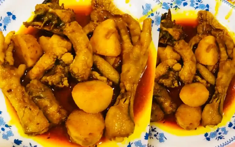 Rising Cumilla - Easy recipe to cook chicken leg neck and skin in Bengali taste