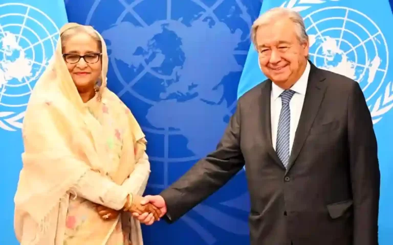 Sheikh Hasina and António Guterres