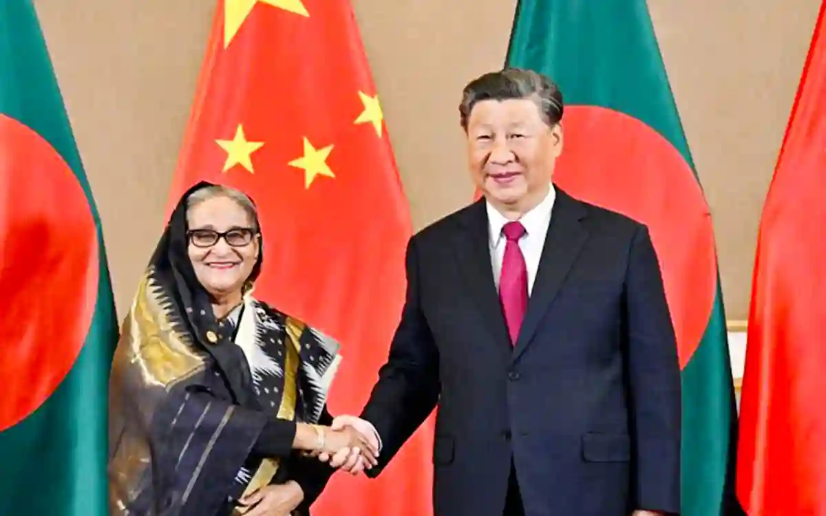 Sheikh Hasina and Xi Jinping