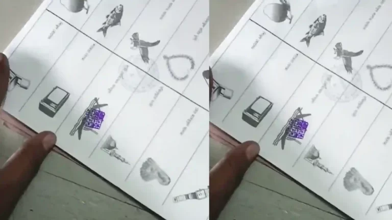 Sealing of the boat on the ballot paper