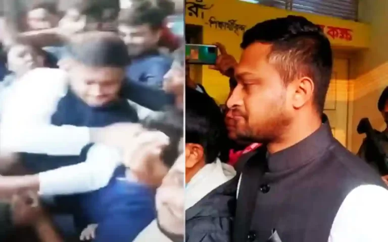 Shakib lost his temper in the polling station, slapped him
