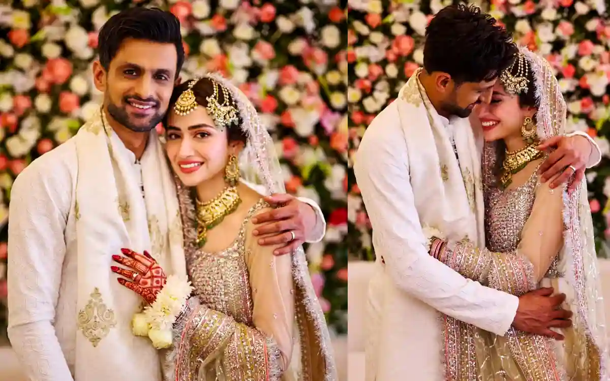 Shoaib Malik and Sana Javed