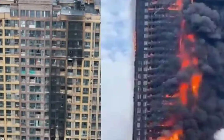 15 dead, 44 injured in fire in high-rise building in China