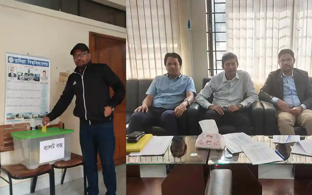 Cumilla University Teachers Association elections are going on in a festive atmosphere