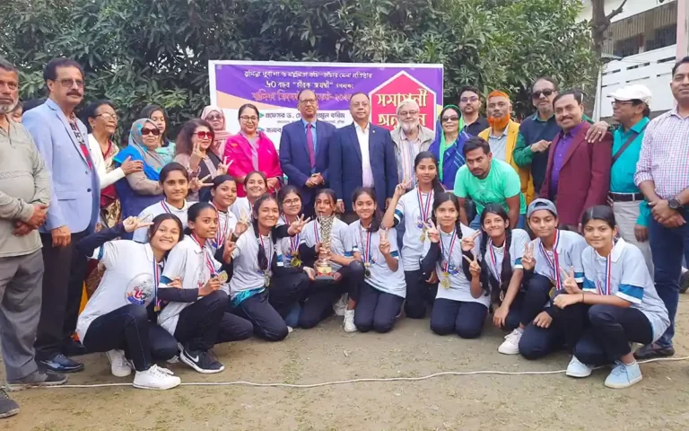 Diamond Jubilee Girls Cricket Tournament in Cumilla - Nawab Faizunnessa School Champion, Maleka Mumtaz Runner-Up
