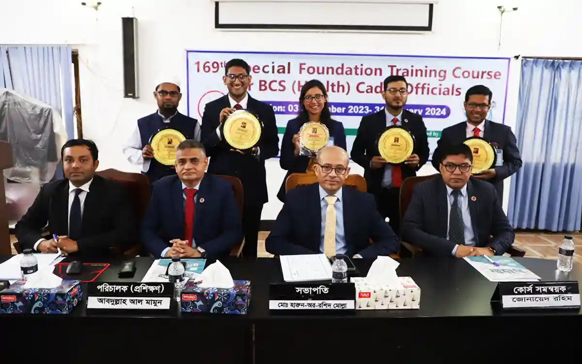 Finalization of BCS Health Cadre Officers Basic Training Course held at Bard, Cumilla