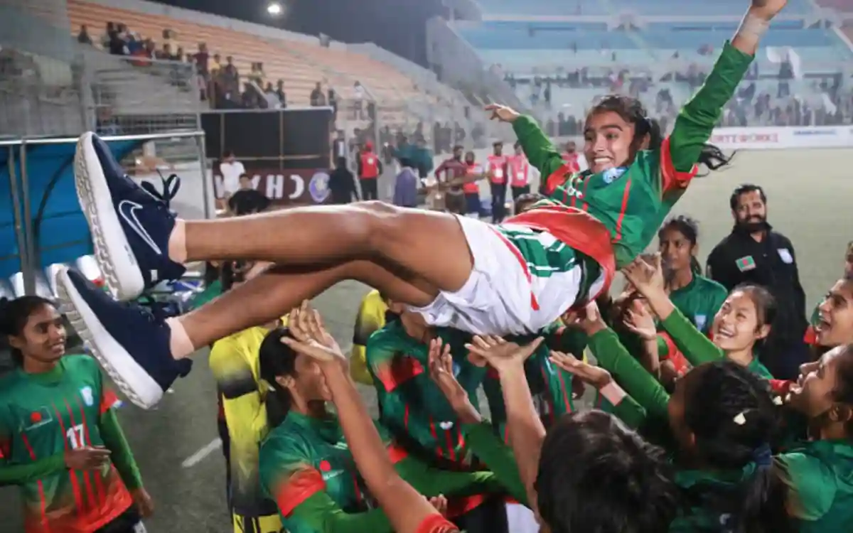 Bangladesh footballers Mosammat Sagorika