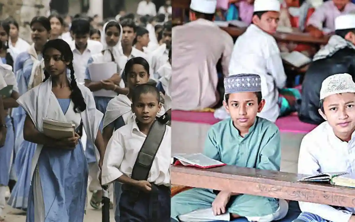 Bangladeshi School And Madrasa Students
