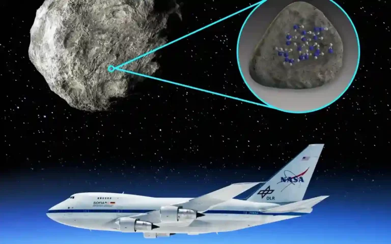 Water molecules detected on the surface of the asteroid for the first time