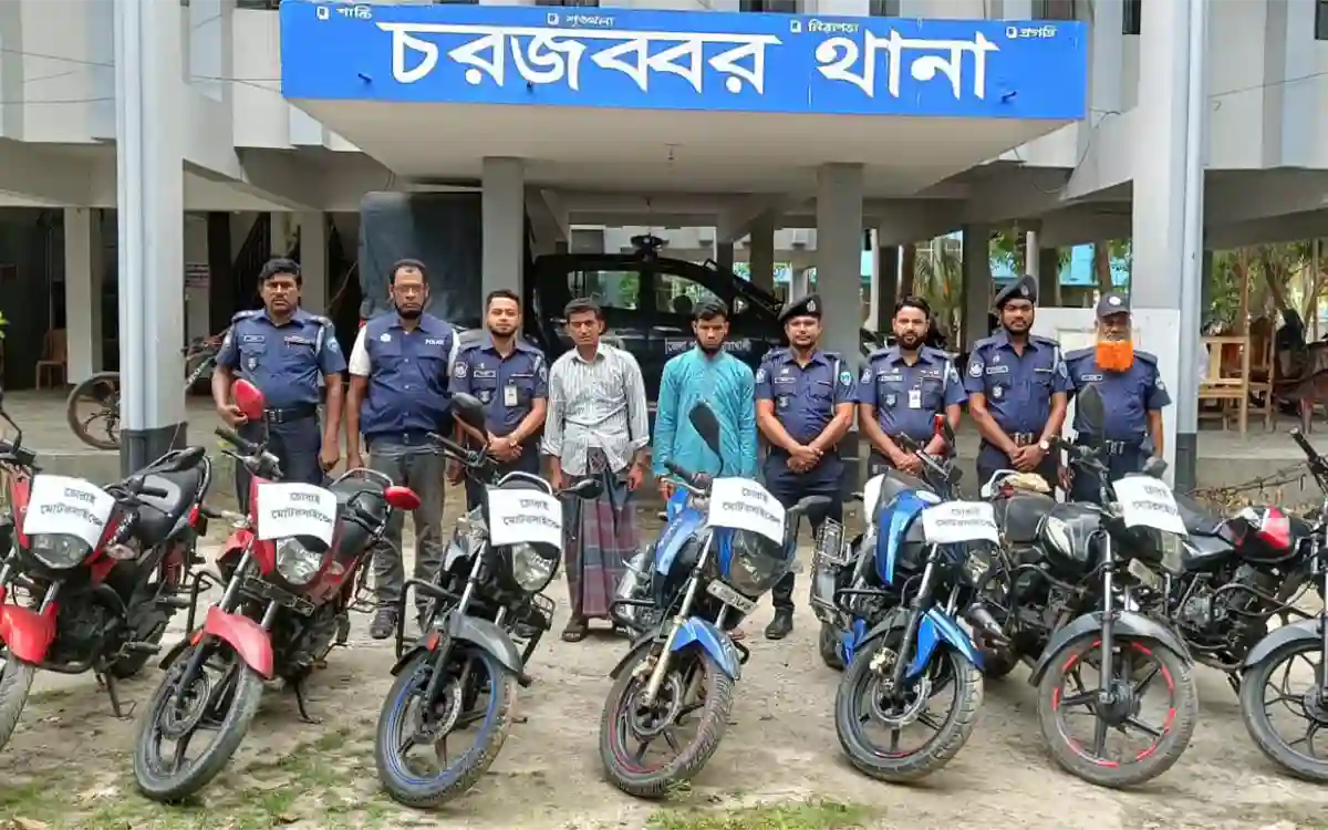 2 arrested with 7 stolen motorcycles in Noakhali