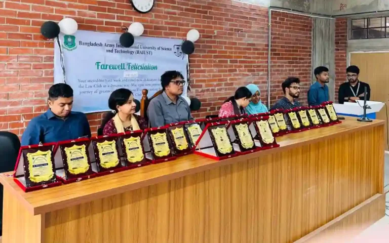 BAIUST Law Club Executive Committee Farewell Ceremony for 2022-23 Session